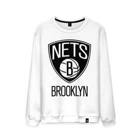 Мужской свитшот хлопок с принтом Nets Brooklyn в Курске, 100% хлопок |  | бруклин