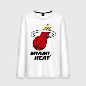 Мужской лонгслив хлопок с принтом Miami Heat-logo в Курске, 100% хлопок |  | Тематика изображения на принте: basketball | nba | баскетболл | лого баскетбольных клубов | майами | нба