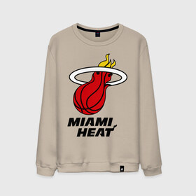 Мужской свитшот хлопок с принтом Miami Heat-logo в Курске, 100% хлопок |  | Тематика изображения на принте: basketball | nba | баскетболл | лого баскетбольных клубов | майами | нба