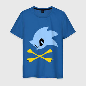 Мужская футболка хлопок с принтом Sonic sega в Курске, 100% хлопок | прямой крой, круглый вырез горловины, длина до линии бедер, слегка спущенное плечо. | sonic | соник