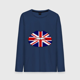 Мужской лонгслив хлопок с принтом Britain lips в Курске, 100% хлопок |  | england | great britain | lips | англия | британия | британский флаг | великобритания | губы | поцелуй