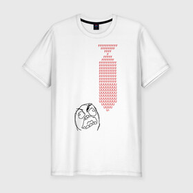 Мужская футболка премиум с принтом FFFUUU-tie в Курске, 92% хлопок, 8% лайкра | приталенный силуэт, круглый вырез ворота, длина до линии бедра, короткий рукав | 