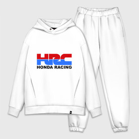 Мужской костюм хлопок OVERSIZE с принтом HRC Honda Racing в Курске,  |  | honda | hrc | гонки | гонщикам | хонда