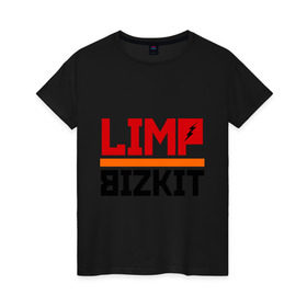 Женская футболка хлопок с принтом Limp Bizkit (2) в Курске, 100% хлопок | прямой крой, круглый вырез горловины, длина до линии бедер, слегка спущенное плечо | rock | лимп бизкит | рок группа | рок музыка