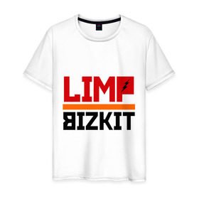 Мужская футболка хлопок с принтом Limp Bizkit (2) в Курске, 100% хлопок | прямой крой, круглый вырез горловины, длина до линии бедер, слегка спущенное плечо. | rock | лимп бизкит | рок группа | рок музыка