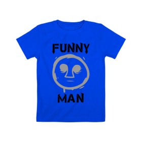 Детская футболка хлопок с принтом Funny Man (HU) в Курске, 100% хлопок | круглый вырез горловины, полуприлегающий силуэт, длина до линии бедер | funny man | hollywood undead | забавный парень