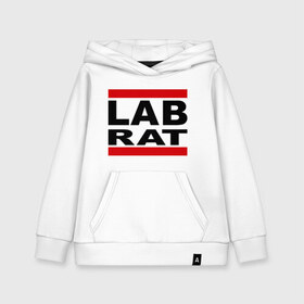 Детская толстовка хлопок с принтом Lab Rat в Курске, 100% хлопок | Круглый горловой вырез, эластичные манжеты, пояс, капюшен | banksy | бенкси | бэнкси | графити | граффити | стрит арт | стритарт