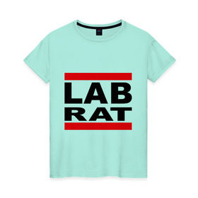 Женская футболка хлопок с принтом Lab Rat в Курске, 100% хлопок | прямой крой, круглый вырез горловины, длина до линии бедер, слегка спущенное плечо | banksy | бенкси | бэнкси | графити | граффити | стрит арт | стритарт