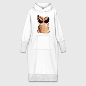 Платье удлиненное хлопок с принтом Кожаный бюст в Курске,  |  | body | woman body | голое тело | женское тело | подарок жене | тело