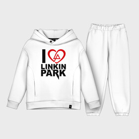 Детский костюм хлопок Oversize с принтом I love linkin park (Я люблю Linkin Park) в Курске,  |  | Тематика изображения на принте: rock | линкин парк | музыкальная группа | рок группа | рок музыка