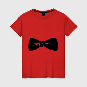 Женская футболка хлопок с принтом Галстук бабочка (PSY) в Курске, 100% хлопок | прямой крой, круглый вырез горловины, длина до линии бедер, слегка спущенное плечо | gangnam style | гангнам стайл | костюм | одежда