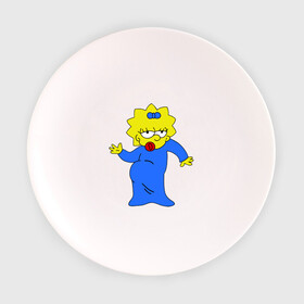 Тарелка с принтом Мэгги танцует в Курске, фарфор | диаметр - 210 мм
диаметр для нанесения принта - 120 мм | maggie simpson | simpsons | мэгги | мэгги симпсон | мэги | симпсоны