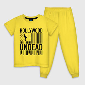 Детская пижама хлопок с принтом Hollywood Undead flag в Курске, 100% хлопок |  брюки и футболка прямого кроя, без карманов, на брюках мягкая резинка на поясе и по низу штанин
 | hollywood undead | hu | hu mask one color | undead | птица с гранатой | рок реп группа hollywood undead