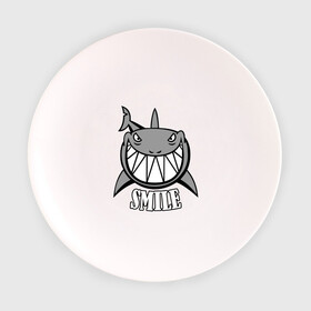 Тарелка с принтом Акула улыбается в Курске, фарфор | диаметр - 210 мм
диаметр для нанесения принта - 120 мм | животные | зубы | оскал | пасть | улыбка | хищник