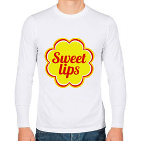 Мужской лонгслив хлопок с принтом Sweet lips в Курске, 100% хлопок |  | chupa chups | sweet lips | антибренд | сладкие губы | чупа чупс