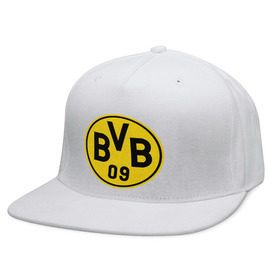 Кепка снепбек с прямым козырьком с принтом Borussia Dortmund в Курске, хлопок 100% |  | боруссия | дортмунд