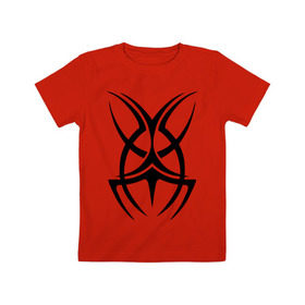 Детская футболка хлопок с принтом Ghots в Курске, 100% хлопок | круглый вырез горловины, полуприлегающий силуэт, длина до линии бедер | gothic | готам | готика | готический | знак | символ