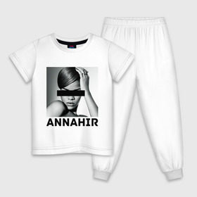 Детская пижама хлопок с принтом Rihanna в Курске, 100% хлопок |  брюки и футболка прямого кроя, без карманов, на брюках мягкая резинка на поясе и по низу штанин
 | актирса | голливуд rihanna | звезды | знаменитости | певица | рианна