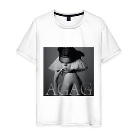 Мужская футболка хлопок с принтом Ydal Agag в Курске, 100% хлопок | прямой крой, круглый вырез горловины, длина до линии бедер, слегка спущенное плечо. | lady gaga | актирса | голливуд | звезды | знаменитости | леди гага | певица