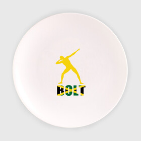 Тарелка 3D с принтом Усейн Болт в Курске, фарфор | диаметр - 210 мм
диаметр для нанесения принта - 120 мм | бегун | легкая атлетика | легкоатлет | спорт | спортсмен