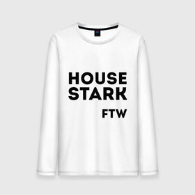 Мужской лонгслив хлопок с принтом House Stark FTW в Курске, 100% хлопок |  | game of thrones | дом старков | игра престолов | игры престолов | сериал