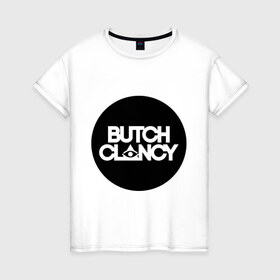 Женская футболка хлопок с принтом Butch Clancy в Курске, 100% хлопок | прямой крой, круглый вырез горловины, длина до линии бедер, слегка спущенное плечо | club | dance | electronic | клуб | клубная музыка | клубняк | электронная музыка