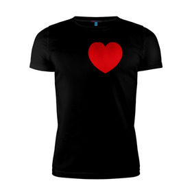 Мужская футболка премиум с принтом Я люблю двутавр в Курске, 92% хлопок, 8% лайкра | приталенный силуэт, круглый вырез ворота, длина до линии бедра, короткий рукав | i love | для студентов | математика | сердце | студенческие | я люблю