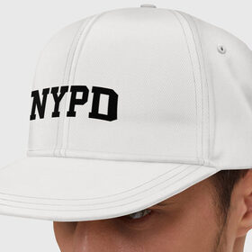 Кепка снепбек с прямым козырьком с принтом NYPD в Курске, хлопок 100% |  | new york | силовые структуры