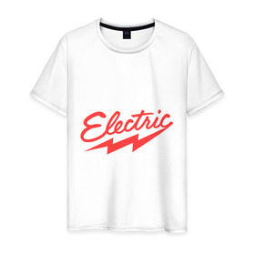 Мужская футболка хлопок с принтом Electric Ray в Курске, 100% хлопок | прямой крой, круглый вырез горловины, длина до линии бедер, слегка спущенное плечо. | 