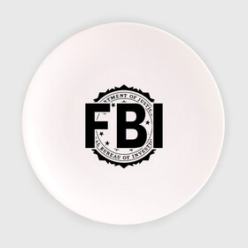 Тарелка с принтом FBI LOGO в Курске, фарфор | диаметр - 210 мм
диаметр для нанесения принта - 120 мм | fbi | federal bureau of investigation | америка | спецслужбы | сша | фбр | федеральное бюро расследований