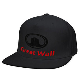 Кепка снепбек с прямым козырьком с принтом Great Wall logo в Курске, хлопок 100% |  | great wall | greatwall | автобренды | автолюбителям | бренд | для автовладельцев | для автолюбителей | лого | логотип