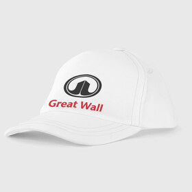 Детская бейсболка с принтом Great Wall logo в Курске, 100% хлопок | классический козырек, металлическая застежка-регулятор размера | great wall | greatwall | автобренды | автолюбителям | бренд | для автовладельцев | для автолюбителей | лого | логотип