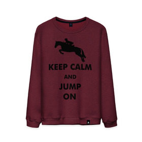 Мужской свитшот хлопок с принтом Keep Calm - конный спорт - лошади в Курске, 100% хлопок |  | keep calm | конный | лошади