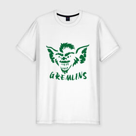 Мужская футболка премиум с принтом Гремлины (Gremlins) в Курске, 92% хлопок, 8% лайкра | приталенный силуэт, круглый вырез ворота, длина до линии бедра, короткий рукав | gremlins | гремлин | мифические существа | мифы