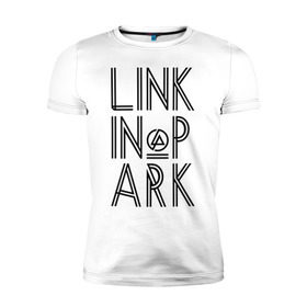 Мужская футболка премиум с принтом Linkin Park в Курске, 92% хлопок, 8% лайкра | приталенный силуэт, круглый вырез ворота, длина до линии бедра, короткий рукав | linkin park | rock | альтернативный метал | альтернативный рок | линкин парк | ню метал | рок | рэпкор | электроник рок