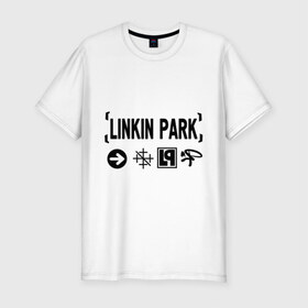 Мужская футболка премиум с принтом Linkin Park в Курске, 92% хлопок, 8% лайкра | приталенный силуэт, круглый вырез ворота, длина до линии бедра, короткий рукав | linkin park | rock | альтернативный метал | альтернативный рок | линкин парк | ню метал | рок | рэпкор | электроник рок