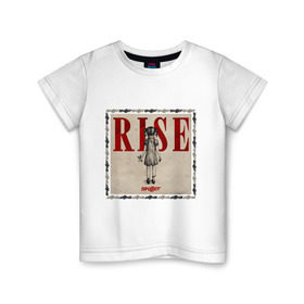 Детская футболка хлопок с принтом Rise skillet в Курске, 100% хлопок | круглый вырез горловины, полуприлегающий силуэт, длина до линии бедер | Тематика изображения на принте: rise | skillet | toplanding | альтернативный рок | лого | логотип | рок | рок группа | рок группы | симфонический рок | христианский рок