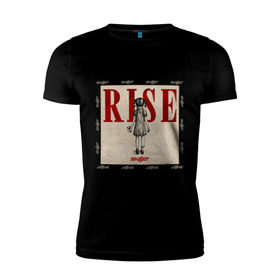 Мужская футболка премиум с принтом Rise skillet в Курске, 92% хлопок, 8% лайкра | приталенный силуэт, круглый вырез ворота, длина до линии бедра, короткий рукав | rise | skillet | toplanding | альтернативный рок | лого | логотип | рок | рок группа | рок группы | симфонический рок | христианский рок