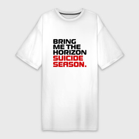 Платье-футболка хлопок с принтом Suicide season в Курске,  |  | bmth | bring me the horizon | hardcore | kubana 2014 | rock | suicide season | дэткор | музыка | рок | рок группы