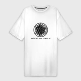 Платье-футболка хлопок с принтом Bring me the horizon в Курске,  |  | bmth | bring me the horizon | hardcore | kubana 2014 | rock | дэткор | музыка | рок | рок группы