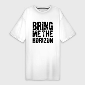Платье-футболка хлопок с принтом Bring me the horizon в Курске,  |  | bmth | bring me the horizon | hardcore | kubana 2014 | rock | дэткор | музыка | рок | рок группы