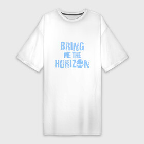 Платье-футболка хлопок с принтом Bring me the horizon череп в Курске,  |  | bmth | bring me the horizon | hardcore | kubana 2014 | rock | дэткор | музыка | рок | рок группы | череп | черепок