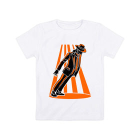 Детская футболка хлопок с принтом Майкл Джексон легенда в Курске, 100% хлопок | круглый вырез горловины, полуприлегающий силуэт, длина до линии бедер | Тематика изображения на принте: легенда | майкл | майкл джексон | майкл джексон легенда | поп король