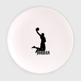 Тарелка с принтом Michael Jordan. в Курске, фарфор | диаметр - 210 мм
диаметр для нанесения принта - 120 мм | Тематика изображения на принте: basketball | баскетбол | джордан | майкл джордан | спорт