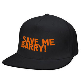 Кепка снепбек с прямым козырьком с принтом Save me, Barry! в Курске, хлопок 100% |  | misfits