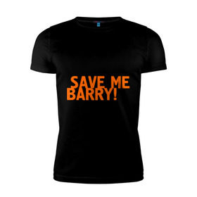 Мужская футболка премиум с принтом Save me, Barry! в Курске, 92% хлопок, 8% лайкра | приталенный силуэт, круглый вырез ворота, длина до линии бедра, короткий рукав | Тематика изображения на принте: misfits