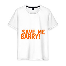 Мужская футболка хлопок с принтом Save me, Barry! в Курске, 100% хлопок | прямой крой, круглый вырез горловины, длина до линии бедер, слегка спущенное плечо. | misfits