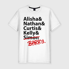Мужская футболка премиум с принтом Alisha&Natan&Curtis в Курске, 92% хлопок, 8% лайкра | приталенный силуэт, круглый вырез ворота, длина до линии бедра, короткий рукав | misfits