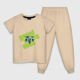 Детская пижама хлопок с принтом GTA five в Курске, 100% хлопок |  брюки и футболка прямого кроя, без карманов, на брюках мягкая резинка на поясе и по низу штанин
 | five | grand theft auto | gta | gta 5 | logo | гта | гта пять | лого | логотип