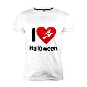 Мужская футболка премиум с принтом I love halloween (Я люблю хэллоуин) в Курске, 92% хлопок, 8% лайкра | приталенный силуэт, круглый вырез ворота, длина до линии бедра, короткий рукав | 31 октября | hallowin | haloveen | haloven | halovin | halowen | hellowee | heloven | helovin | день всех святых | день святых | привидение | призрак | смайл | халлоуин | халоуин | халувин | хелловин | хеллоуин | хеллуин | хеловин